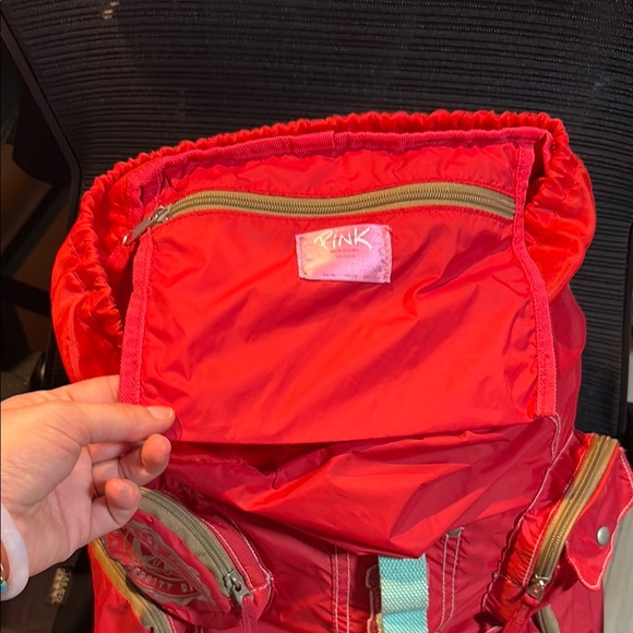 2007 RARE PINK Victoria's Secret PATCHWORK BACK PACK - Picture 15 of 17
